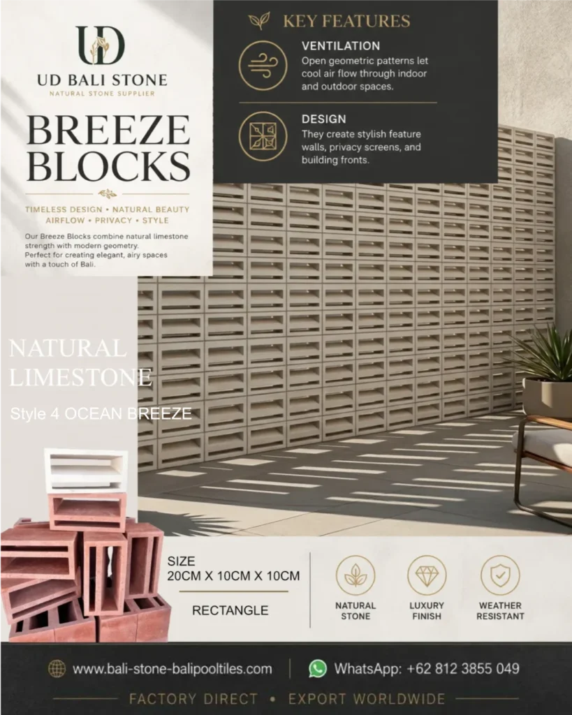 Ocean-Breeze - Breeze Block Supplier Bali Natural Stone