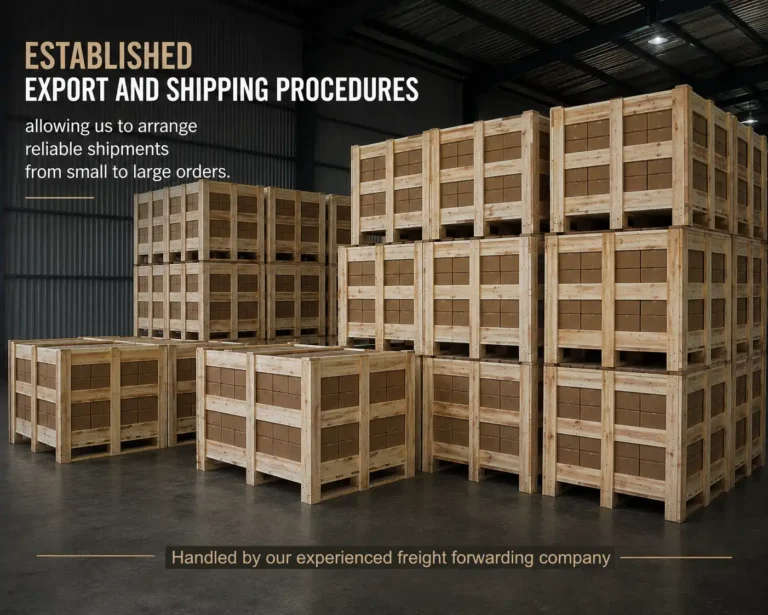 Packed Ready In Timber Crates Our Green Pool Tiles