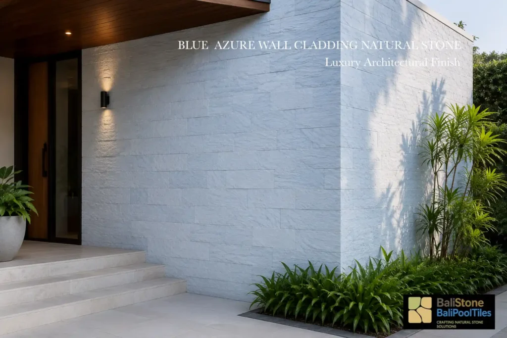 Blue azure natural stone wall cladding - bali stone supplier
